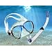 Focus Scuba Diving Dive Mask + Atlantis Semi Dry Drain Valve Dry Top Snorkel Set