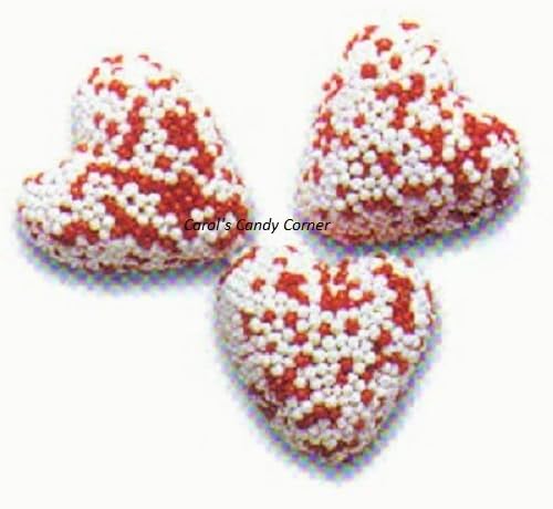 Marich Valentine Nonpareil Cherry Jelly Hearts - 1 Lb