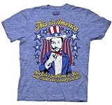 It's Always Sunny in Philadelphia This is America Heather Blue Adult T-shirt Tee
