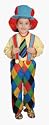 Pretend Deluxe Circus Clown Child Costume Dress-Up Set Size 8-10 (D286)