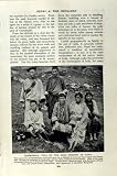 C1920 ネパールの人々のチベット人の侍女の方法