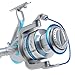 Dr.Fish Spinning Reel Super Battle 8000 Heavy Duty Saltwater Surf Fishing Inshore Offshore Jigging Striper Catfish 9+1 High Power Stainless Ball 4.5:1 Bearings High Braid Capacity