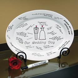 Cathy's Concepts "Our Wedding Day" Platter & Easel