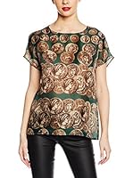 Dolce & Gabbana Blusa Seda (Verde / Oro)