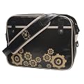 Cevan Metro by Allen Ave. Stars and Gears Diaper Bag - Black