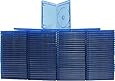(100) Empty Standard Blue Replacement Boxes / Cases for Blu-Ray Disc Movies #BRBR12BL-S