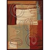 Home Dynamix Madlena 3282-500 Polypropylene 7-Feet 10-Inch by 10-Feet 2-Inch Area Rug, Brown