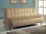 Acme 05635 Sylvia Adjustable Sofa, Beige Microfiber Finish