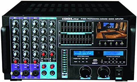 IDOLpro Karaoke Bundle 1500W IP-6000 Professional Mixing Amplifier Plus IPS-13 Speakers Bundle *FREE 20ft Heavy Duty Speaker Cables and Speaker Connectors*