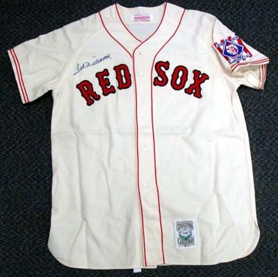 Ted Williams Autographed/Hand Signed Mitchell & Ness Boston Red Sox Jersey PSA/DNA #I05783