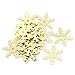 Rockin Beads Brand, 2500 Gold Snowflake Sequins for Sewing Card Making Scrapbooking Crafts 19mm