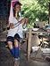 Photo Jigsaw 16x12 (40x30cm) Long necked woman preparing food on the Thai-Burma border in Thailand by Robert Harding
