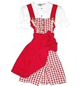 Dirndl Kleid Kinderdirndl 3-teilig rot