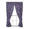Purple Zebra Print - Drapes - 42 x 63