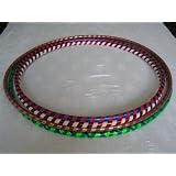 Weighted Hula Hoop for Exercise and Fitness - Glitter & Prismatic Tapes