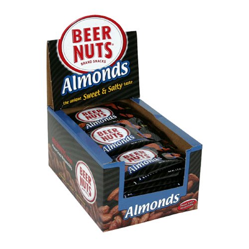 Beer Nuts Almonds, 1-Ounce Packets in 24-Count Boxes (Pack of 2) by Beer Nuts