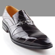 7201 Men's Leather Dress Shoes Wine Patent