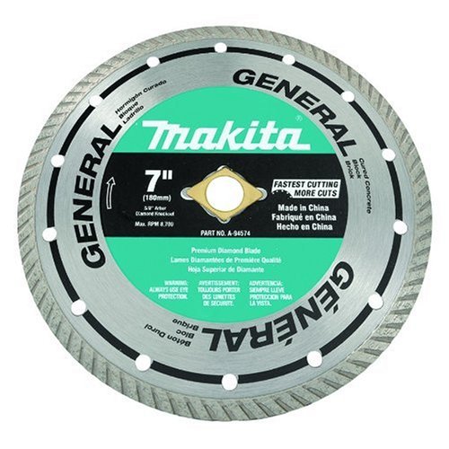 Makita A-94552 4-1/2-Inch Turbo Rim Diamond Masonry Blade