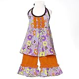 Sophias Style Infant Toddler Little Girls Lavender Outfit Set 12M-6X