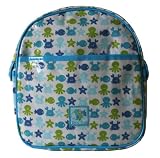 Kid's plasticized backpack, Sea Collection-blue