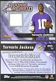 2006 Bowman Rookie Rewind Jerseys BRR-TJ Tarvaris Jackson Minnesota Vikings (Rookie Insert - Piece of Authentic Gu Throwback Jersey - Football Cards)
