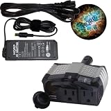 HQRP Car Charger DC AC Laptop Travel Adapter Power Inverter for IBM Lenovo ThinkPad T400 T500 R400 R500 plus HQRP Coaster