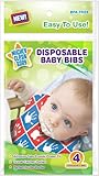 Disposable Baby Bibs 24 Count (4 bibs per package) - by Mighty Clean Baby
