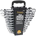 Wilmar W1069 22-Piece SAE/Metric Polished Combo Wrench Set