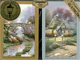Thomas Kinkade Gold Silver Bridge Playng Cards