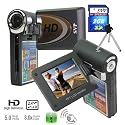 SVP T400 Black High Definition 1280x780p 7-in-1 Digital Video Camcorder with 2GB SD Memory Card