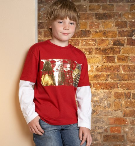 Long Sleeve Dr Who Dalek Tshirt with Dalek Sound Chip