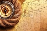 Wallmonkeys Peel and Stick Wall Decals - Gold Map - Removable Graphic