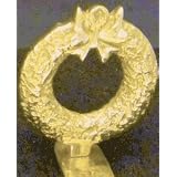Mayer mill Brass Wreath stocking hook