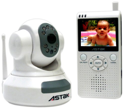 Astak 2.4 GHz Pan & Tilt Baby Camera with 2.5" LCD Color Handheld Monitor with Night Vision