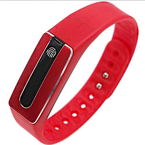 Smart Bracelet,Mynike Fitness Tracker Smart Healthy Bracelet Heart Rate Monitor Bluetooth 4.0 Pedometer Tracking Calorie Sleep Monitor Wristband for Sports Fitness Android IOS Smartphone (Red)