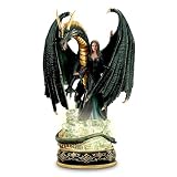 Serpent's Spell Dragon Figurine: Fantasy Dragon Art Collectible by The Bradford Exchange