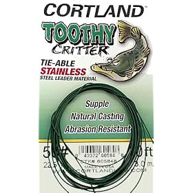 Cortland Toothy Critter Tie-Able Stainless Steel Leader Material Weight: 20#