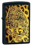 Spotted Leopard Black Matte Custom Zippo Lighter Rare