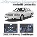 XtremeVision Mercury Grand Marquis 2003-2010 (8 Pieces) Cool White Premium Interior LED Kit Package + Installation Tool