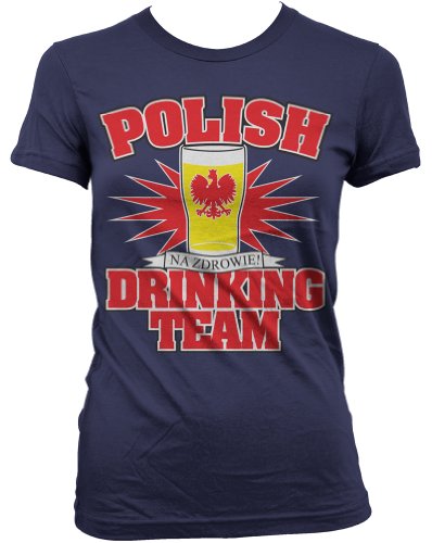 Polish Drinking Team Juniors T-shirt, Na Zdrowie Polska Poland Pride Juniors Shirt