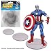 Action Figure Stand Pack of 25 Clear Stands