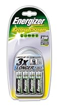 Energizer PC15-2100 Charger with 4x 2100mah Rechargeable Cells
