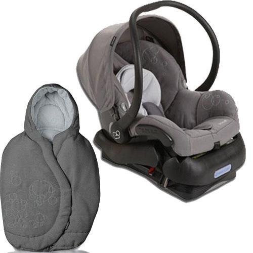 Quinny 2011 Mico Car Seat and Footmuff Set in Steel Gray