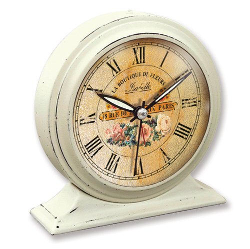 Boutique De Fleur Metal Alarm Clock