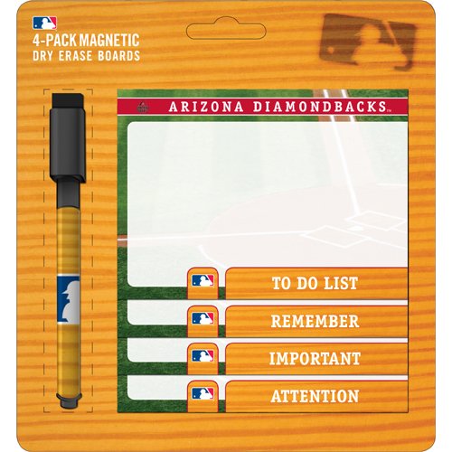 Turner Arizona Diamondbacks Magnetic To Do Notes, 4 Pack (8730164)