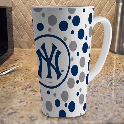 MLB New York Yankees 16-Ounce White Latte Mug
