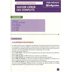 Savoir g�rer les conflits