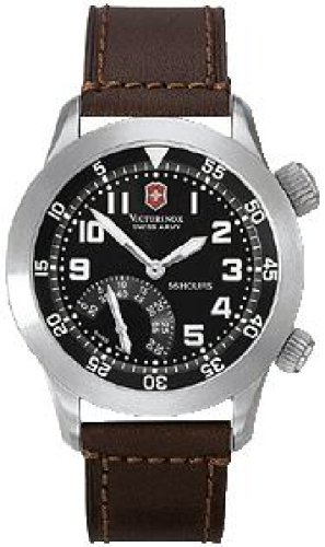 Buy Victorinox Swiss Army Men’s Brown Leather Strap Airboss Watch