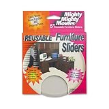 Master Caster 87007 Mighty Mighty Movers Nonstick 5 Diameter Furniture Sliders, Beige, 4/pack
