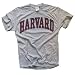 Harvard University T-Shirt, Officially Licensed College Athletic Tee, Gray